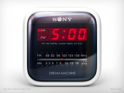 Sony Dream Machine icon apple clock david im dont steal dream machine heysd icon ios iphone photoshop radio sony