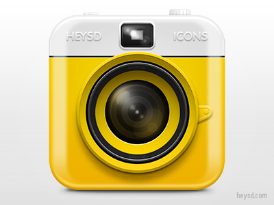 Plastic Camera icon apple camera david im hd heysd icon ios iphone iphone 4 photoshop plastic retina yellow
