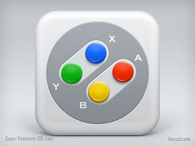 Super Famicom Joypad iOS icon apple david im dont steal hd heysd icon ios iphone iphone 4 joypad nintendo retina snes super famicom super nintendo