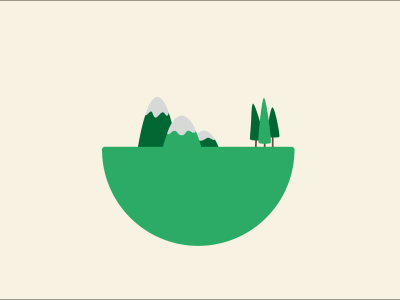 Day & Night day illustration jelly motion graphic mountains night trees