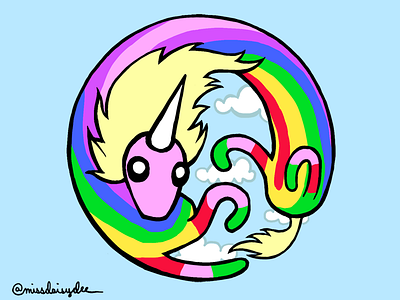 Lady Rainicorn adventure time cartoon cartoon network digital art illustration lady rainicorn photoshop rainbow unicorn