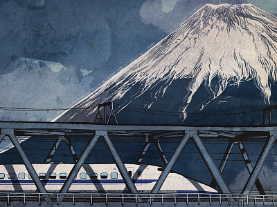 Bullet Train and Mount Fuji