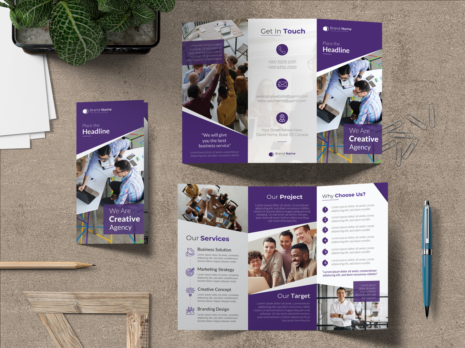 Corporate Business Brochure Design by Tania Akter on Dribbble