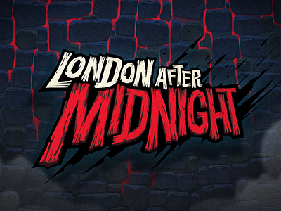 London after Midnight - Logo/Lettering design icon illustration lettering typography