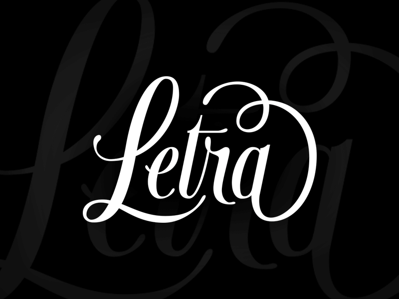 Letra Lettering design lettering logo vector
