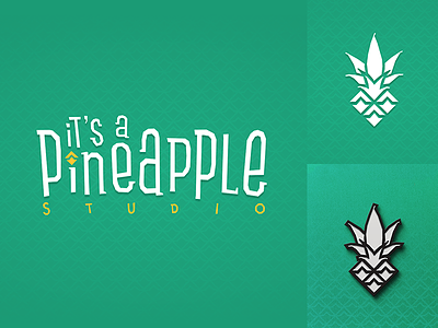 It's a Pineapple Studio - Logo/Lettering branding design icon lettering logo vector