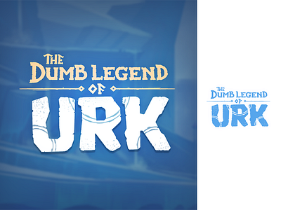 The Dumb Legend of Urk - Lettering animation brand design lettering logo