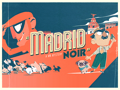 Madrid Noir - Logo animation brand design logo vector virtual reality vr