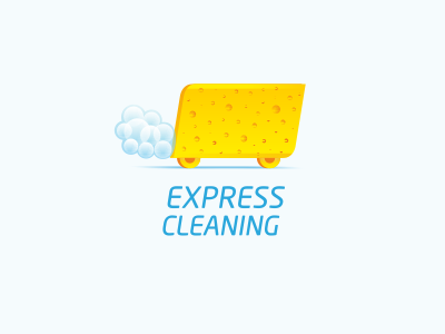 Express Cleaning car cleaning express foam lather logo motion sponge