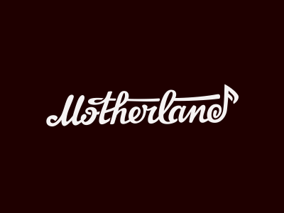 Motherland lettering motherland music note