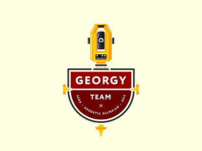 Georgy branding geodesy identity level logo mark olympiad robot
