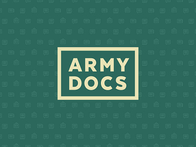 Army Docs army badge branding docs document icons identity logo paper pattern
