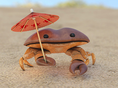 Stay selfish. 3d animation beach c4d cinema4d cocktail crab holiday illustration mograph vacation wildlife