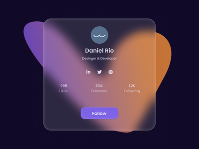 DailyUI 006 - User Profile daily design ui