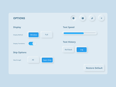 DailyUI 007 - Settings daily design ui