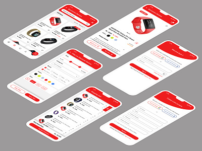 Detail Rebound View of New Ecommerce Mobile App ecommerce ecommerce app figma mobile app ui