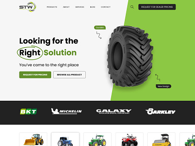 STW Specialized Tyre and Wheel Company website Redesign hero banner landing page tyre website wheel website