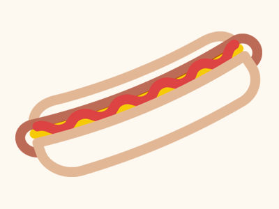 see-through hotdog