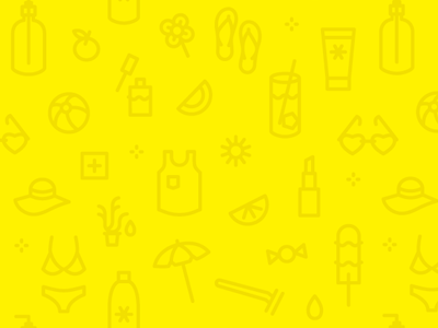 shoppers drug mart summer campaign drug store icon pattern summer yellow
