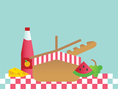 summer unstoppable food illustration picnic summer