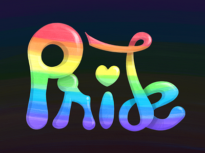 Pride calligraphy diversity equality ipad lgbt love loveislove peace pride procreate rainbow typography
