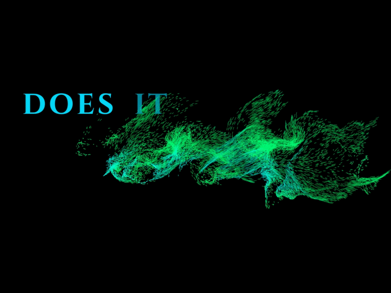 does it feel like 3d blender lyric video motion design particles typographic animation typography