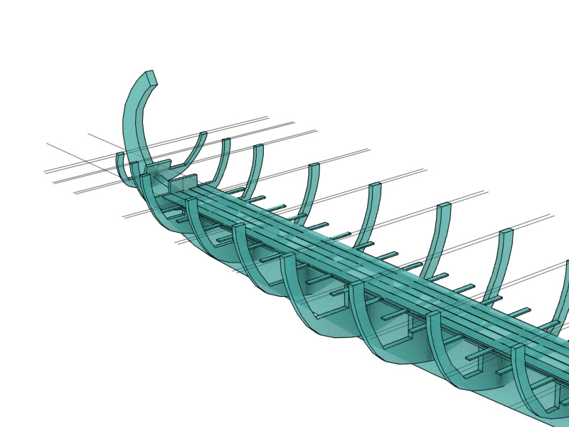 shipbuilding technical engineering blender diagram trireme shipbuilding ship 3d