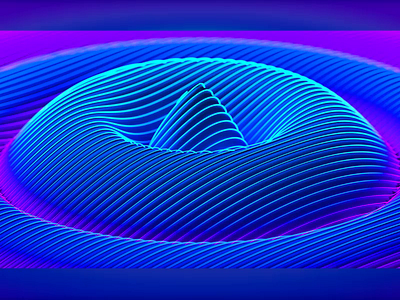 SOUNDWAVES 3d animation audiovisual blender lines motion design ripple sound waves