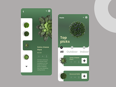 Florist Mobile App app florist app flower app graphic design motion graphics ui ux