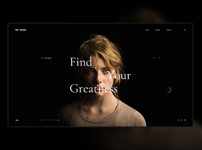 we.design#1 black branding design landing page layout design red web white