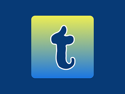 Tumblr app icon redesign app branding design icon illustration logo redesign tumblr