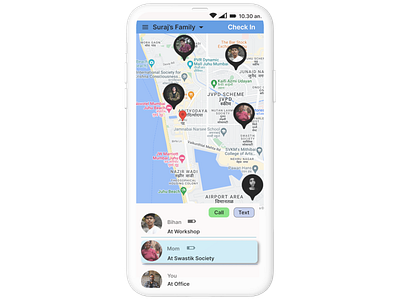 Location tracker for family