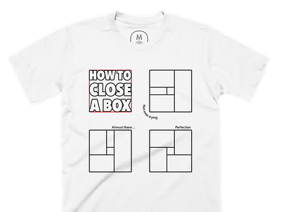 How to Close a Box (on White) affinity designer cotton bureau t shirt vector