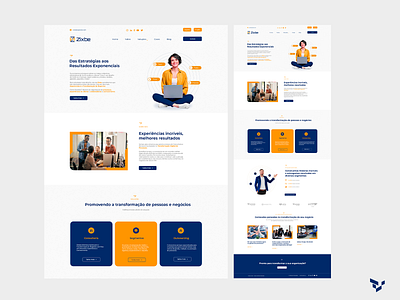 Website UI for a modern process consulting company