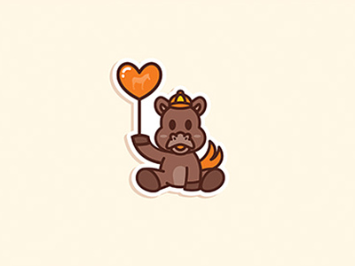 Playoff Dribbble Giving Love character cute dribbble fun giving playoff shots stickermule vector