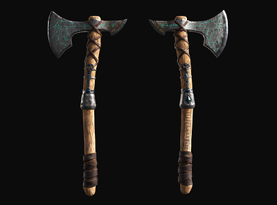 Fantasy Viking Axe 3d axe