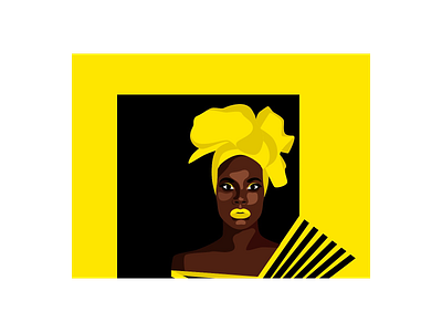 yellow queen part two digitalart illustration minimal queen yellow