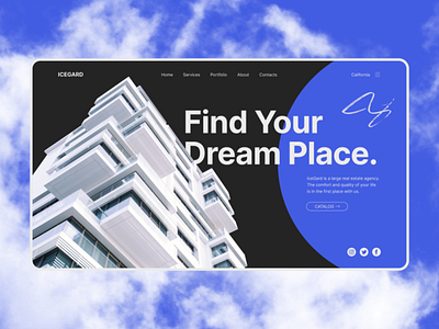 ICEGARD | Real Estate Website | Landing Page branding design graphic design ui ux web design