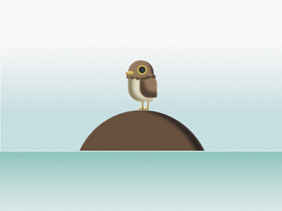 Isolation alone illustration island isolation owl