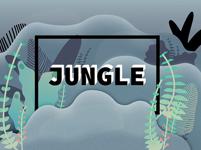 Jungle illustration jungle plant secret