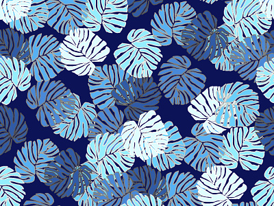 Tropicale branding design illustration logo print repeat surface print textile