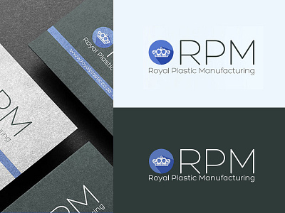 Royal Plastic Manufacturing branding clean design design logo modern logo