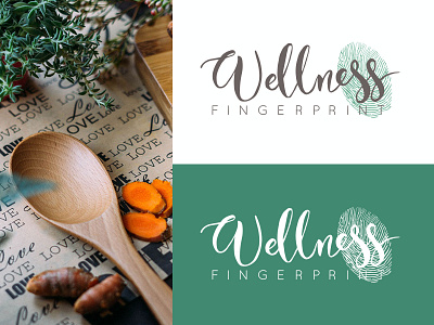 Wellness Fingerprint brand brand identity branding clean design corporate identity design logo modern logo vector wellness logo
