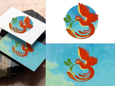 The Phoenix brand identity branding design environmentalism illustration logo logodesign textured
