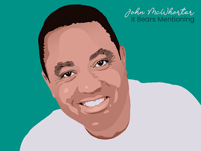 John McWhorter digital illustration illustration personality photoshop portrait portrait illustration wacom