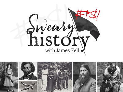 Sweary History | James Fell brand brand identity branding corporate identity design fun history logo writer