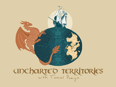 Uncharted Territories brand brand identity branding corporate identity design illustration logo wacom writer