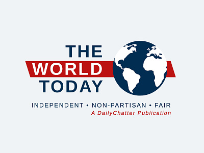 The World Today | A DailyChatter Publication brand identity branding design logo news