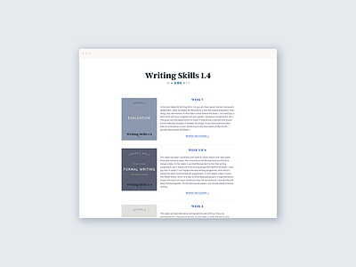 Writing Skills 1.4 Homepage