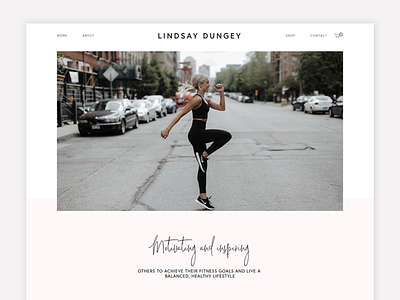 Lindsay Dungey Fitness Website balance blush clean website design design ebook store fitness healthy lifestyle lifestyle lifestyle blog minimal online shop squarespace typography ui website